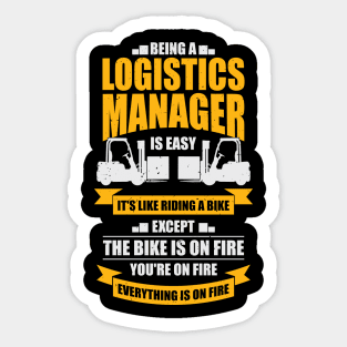 Funny Logistics Warehouse Manager Gift Sticker